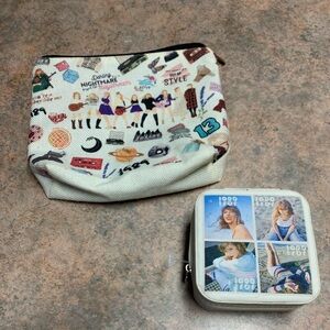 Taylor Swift Cosmetic Bag and Jewelry Box (NWOT)